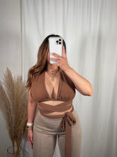 Load image into Gallery viewer, Chanele Halter Top - Brown
